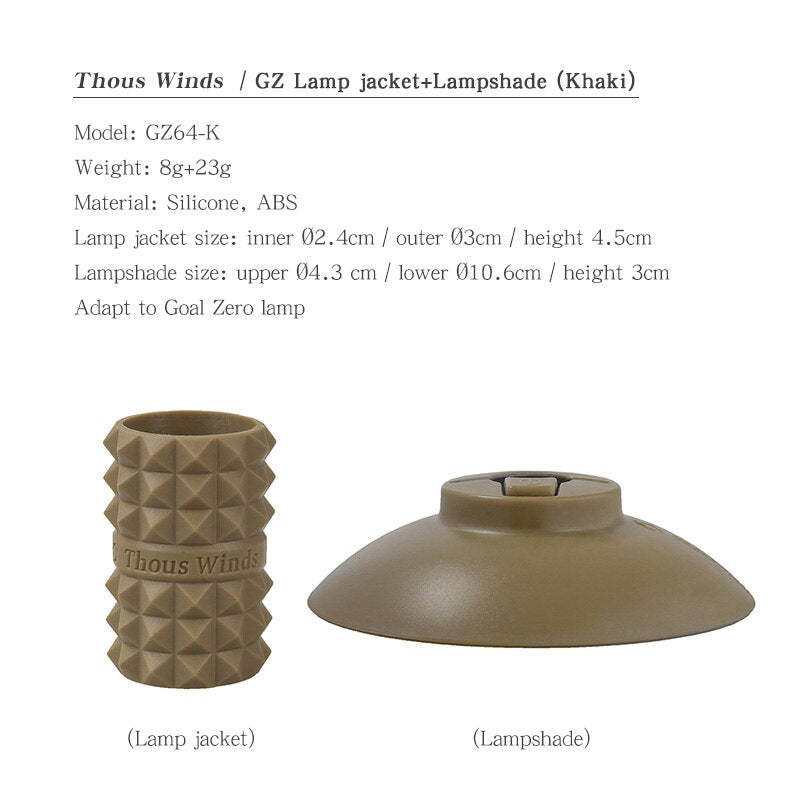 Thous Winds Goal Zero Lamp Jacket + Lampshade - Khaki