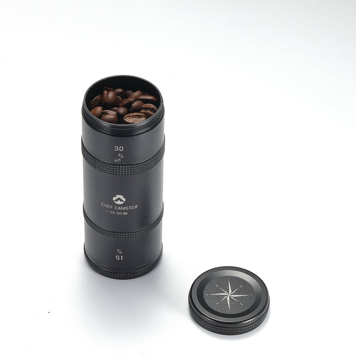 Campingmoon CC-50-BK Coffee Beans Container Black - Small