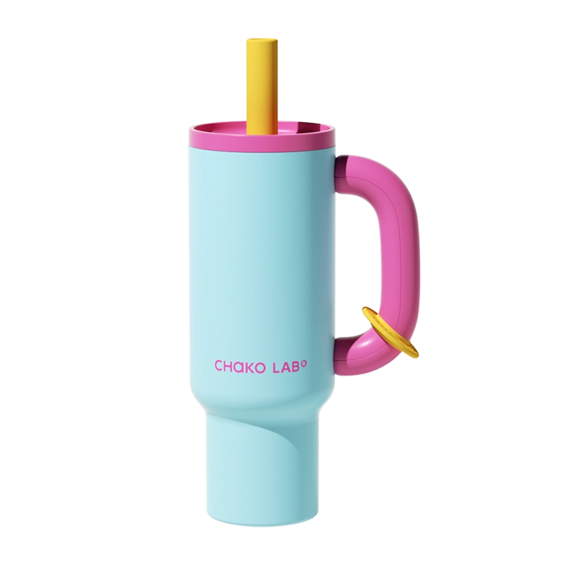 CHAKO LAB Bawang Thermos Cup 1050ml - Tiffany Blue / Pink-Goritta Works Sdn. Bhd. 202501017603 (1619017-X)