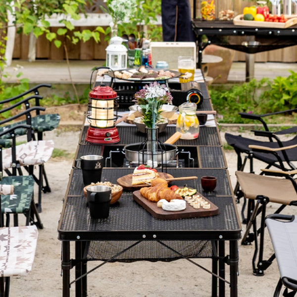 KZM Union Iron Mesh 2 Folding Table-Goritta Works Sdn. Bhd. 202501017603 (1619017-X)
