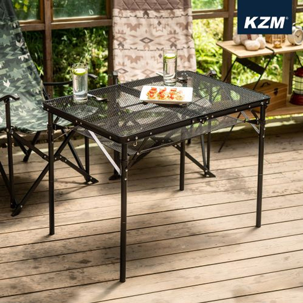 KZM Union Iron Mesh 2 Folding Table-Goritta Works Sdn. Bhd. 202501017603 (1619017-X)