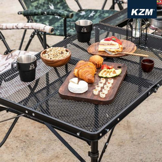 KZM Union Iron Mesh 2 Folding Table-Goritta Works Sdn. Bhd. 202501017603 (1619017-X)