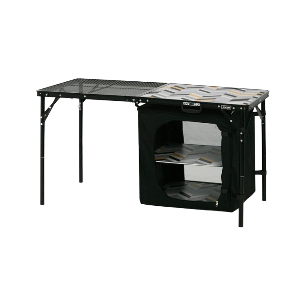 KZM Union Iron Mesh Cabinet 2 Folding Table-Goritta Works Sdn. Bhd. 202501017603 (1619017-X)