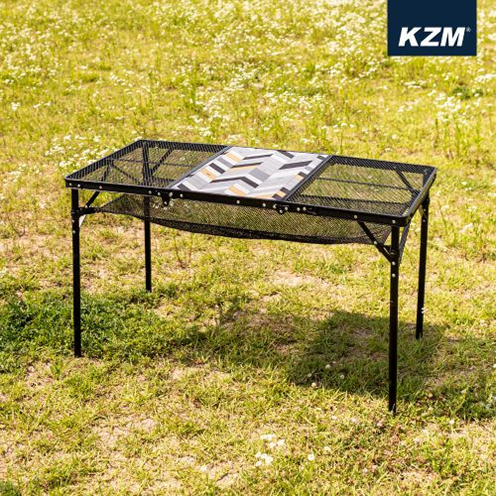 KZM Union Iron Mesh 3 Folding Table-Goritta Works Sdn. Bhd. 202501017603 (1619017-X)