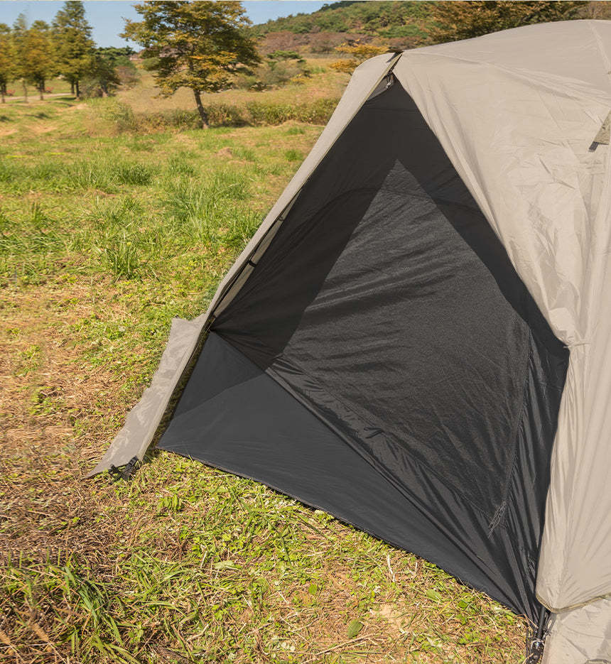 KZM Tier Dome GT Cream 3-4 person tent-Goritta Works Sdn. Bhd. 202501017603 (1619017-X)