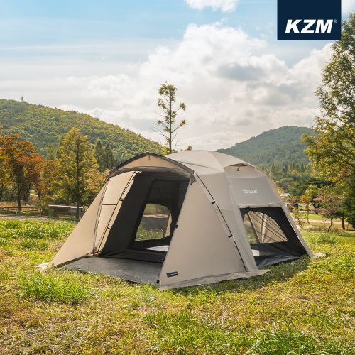 KZM Tier Dome GT Cream 3-4 person tent-Goritta Works Sdn. Bhd. 202501017603 (1619017-X)