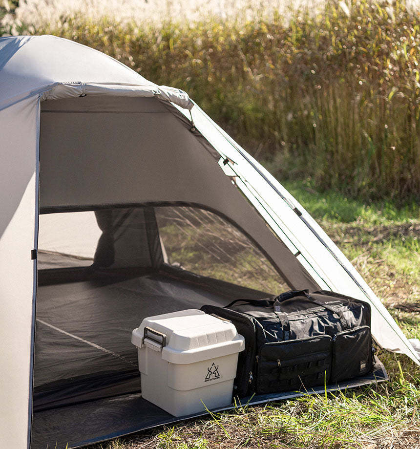 KZM Acro Dome Edge Beige 3-4 person tent-Goritta Works Sdn. Bhd. 202501017603 (1619017-X)