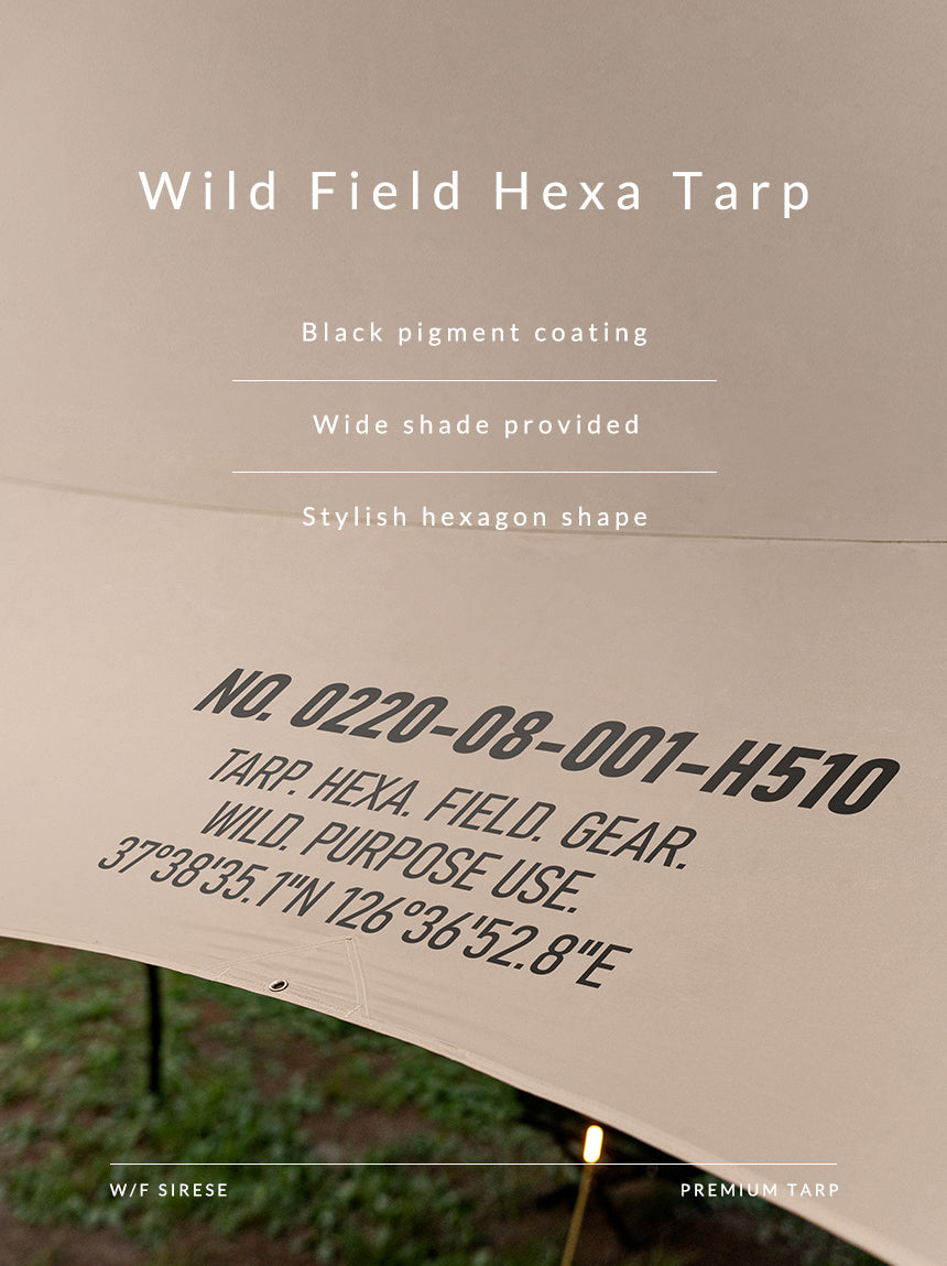KZM Wild Field Hexa Tarp - Khaki – Goritta Works Sdn. Bhd