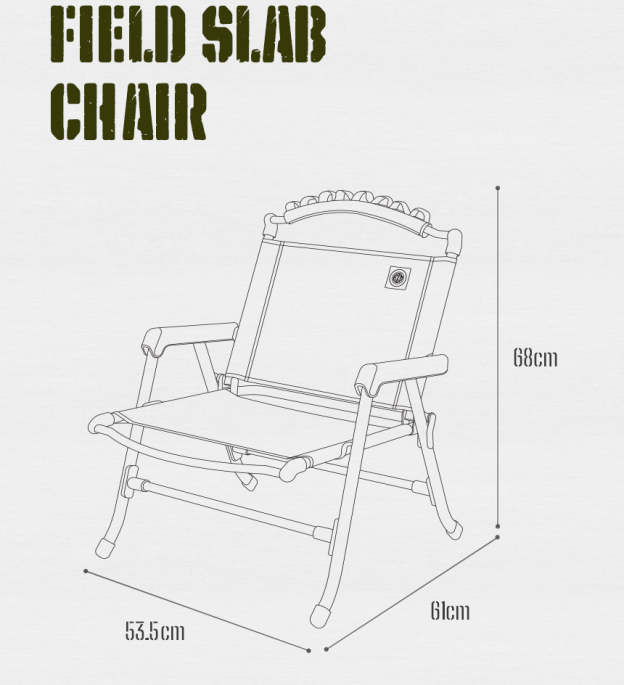 KZM Field Slab Chair - Khaki-Goritta Works Sdn. Bhd. 202501017603 (1619017-X)