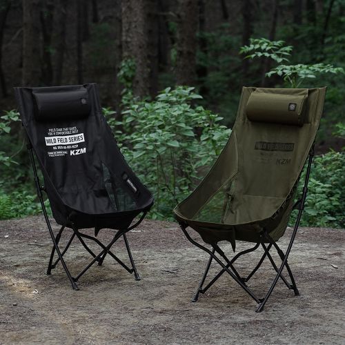 KZM Field Trekker Chair High - Black-Goritta Works Sdn. Bhd. 202501017603 (1619017-X)