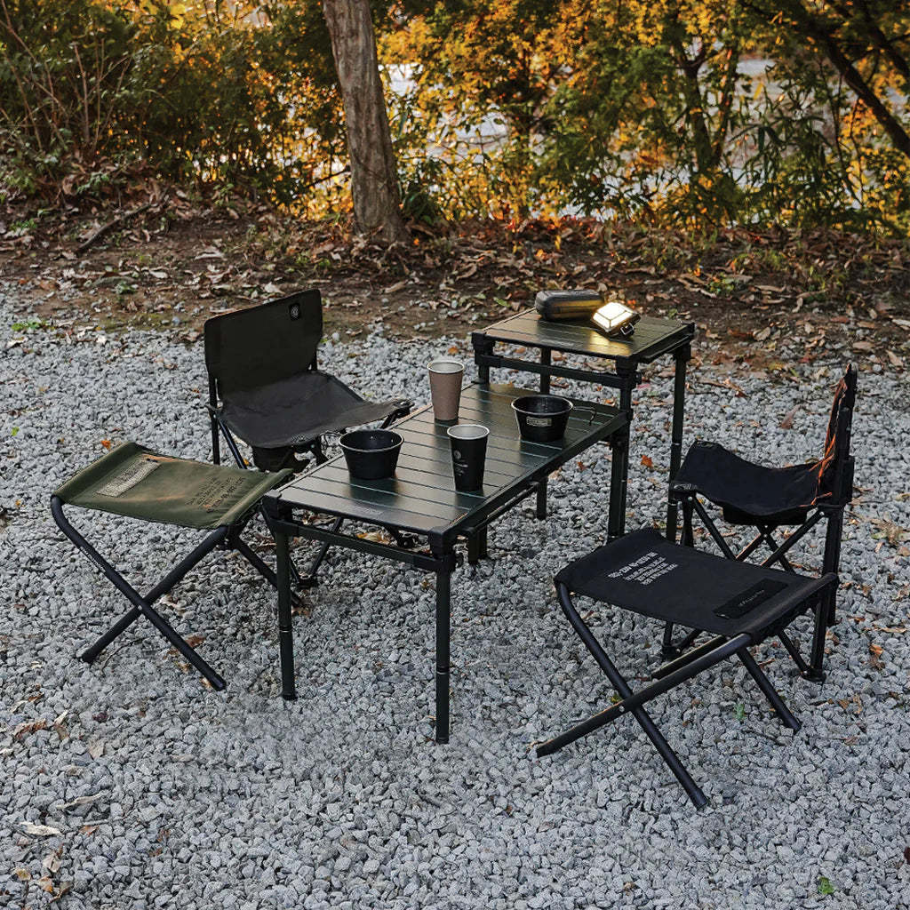 KZM Field BBQ Chair Set of 2 - Black-Goritta Works Sdn. Bhd. 202501017603 (1619017-X)