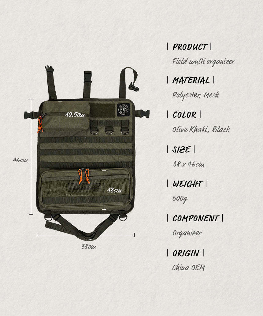 KZM Field Multi Organizer - Black-Goritta Works Sdn. Bhd. 202501017603 (1619017-X)