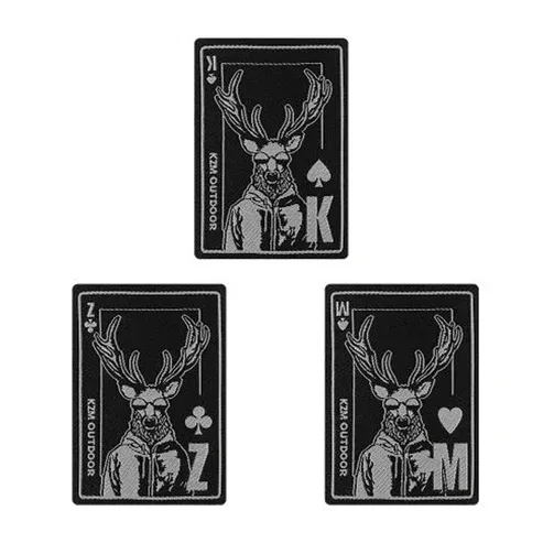 KZM Weaving Wappen 3P Set Trump - Black