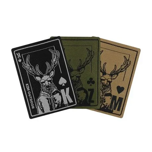 KZM Weaving Wappen 3P Set Trump - Black