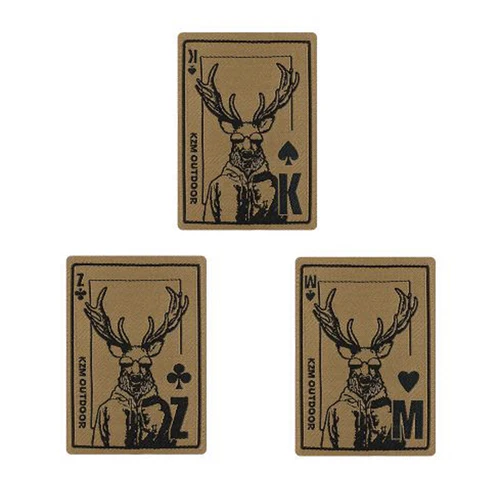 KZM Weaving Wappen 3P Set Trump - Tan