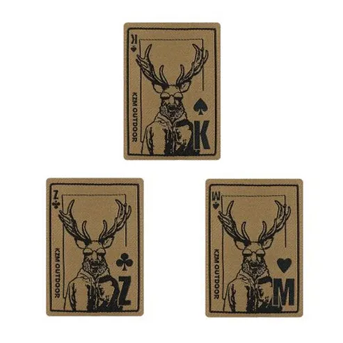 KZM Weaving Wappen 3P Set Trump - Tan