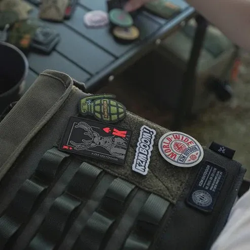 KZM Weaving Wappen 3P Set Trump - Black