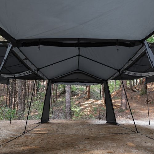 KZM Wild Field Oscar House  3-4Person Tent - Charcoal