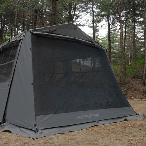 KZM Wild Field Oscar House  3-4Person Tent - Charcoal