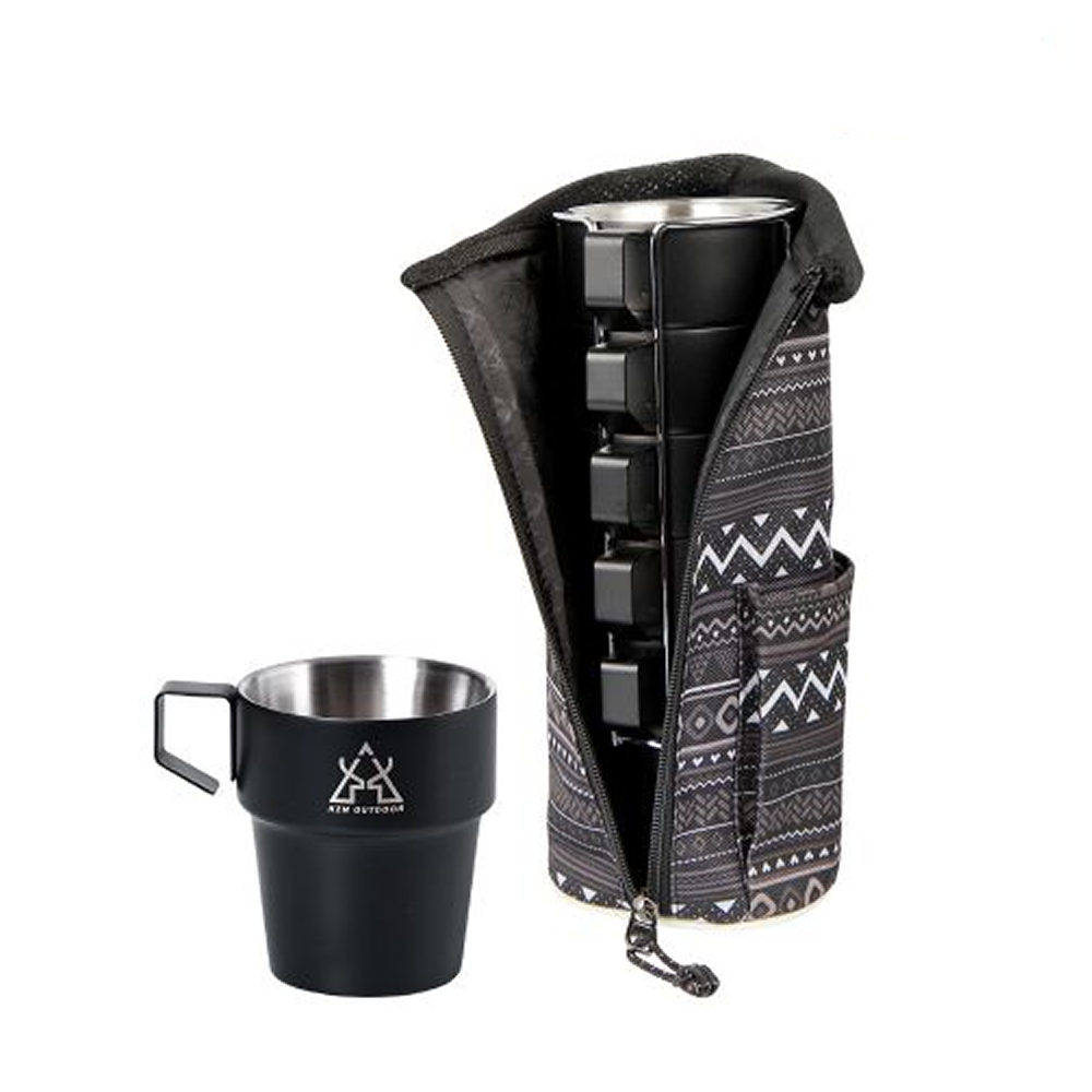 KZM Stainless Steel Black Mug 5P-Goritta Works Sdn. Bhd. 202501017603 (1619017-X)