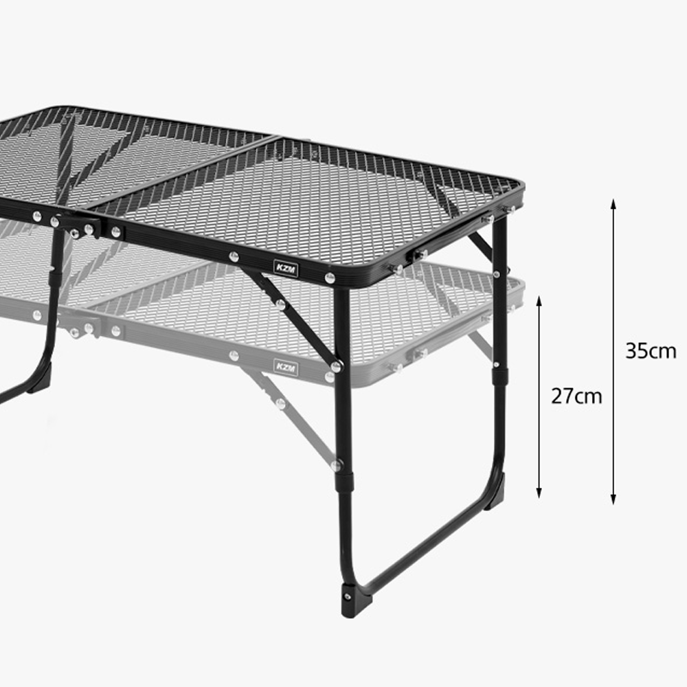 KZM Iron Mesh Slim Mini Table - Black-Goritta Works Sdn. Bhd. 202501017603 (1619017-X)