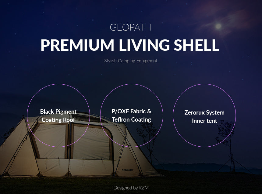 KZM Geopath 4-5 Person Tent - Gray-Goritta Works Sdn. Bhd. 202501017603 (1619017-X)