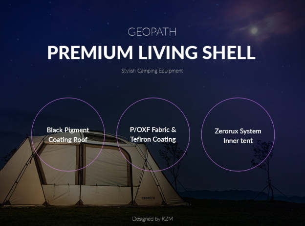 KZM Geopath 4-5 Person Tent - Gray-Goritta Works Sdn. Bhd. 202501017603 (1619017-X)