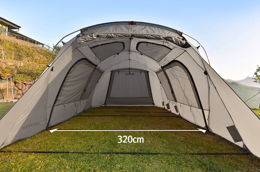 KZM Geopath 4-5 Person Tent - Gray-Goritta Works Sdn. Bhd. 202501017603 (1619017-X)