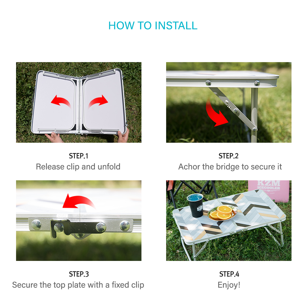 KZM Slim Mini 2 Folding Table Ⅱ-Goritta Works Sdn. Bhd. 202501017603 (1619017-X)