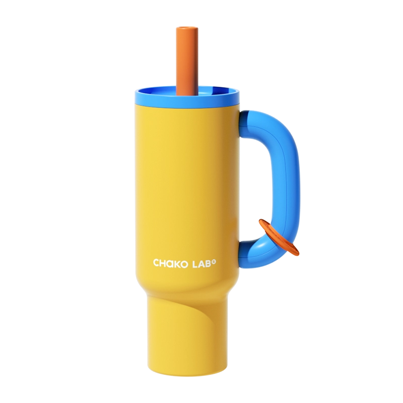 CHAKO LAB Bawang Thermos Cup 1050ml - Yellow / Blue-Goritta Works Sdn. Bhd. 202501017603 (1619017-X)