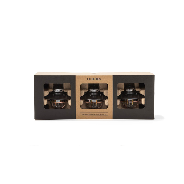 Barebones Edison String Lights Copper with packaging