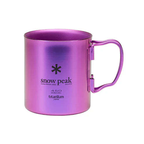 Snow Peak Ti-Double 450 Anodized Cup - Purple-Goritta Works Sdn. Bhd. 202501017603 (1619017-X)