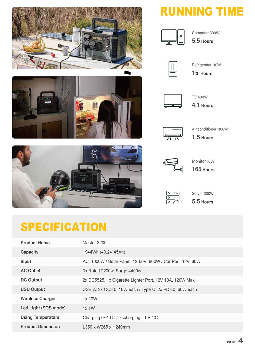 NEG Portable Power Station Master 2200 - 1944Wh