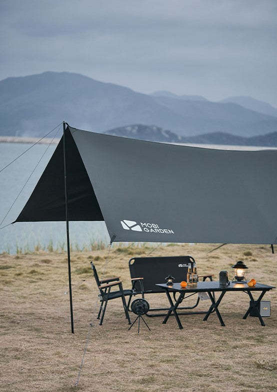 Mobi Garden 410 Black Coating Tarp - Black