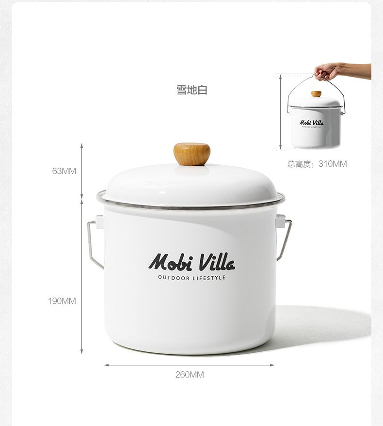 Mobi Garden Huan Yan Enamel Hanging Pot 5L-Goritta Works Sdn. Bhd. 202501017603 (1619017-X)