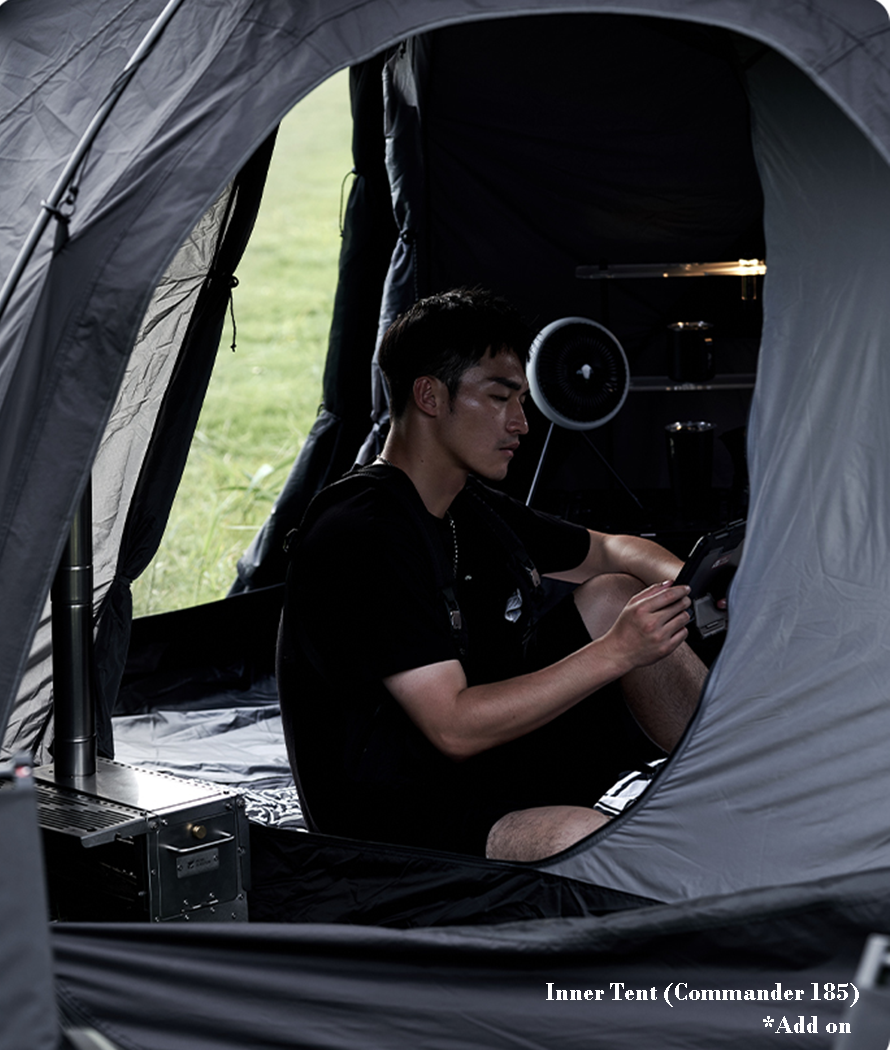 Mobi Garden Commander 185 3- 4 person - Black