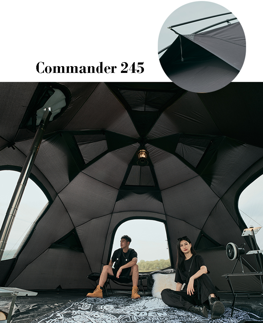 Mobi Garden Commander 245 6- 10 person - Black – Goritta