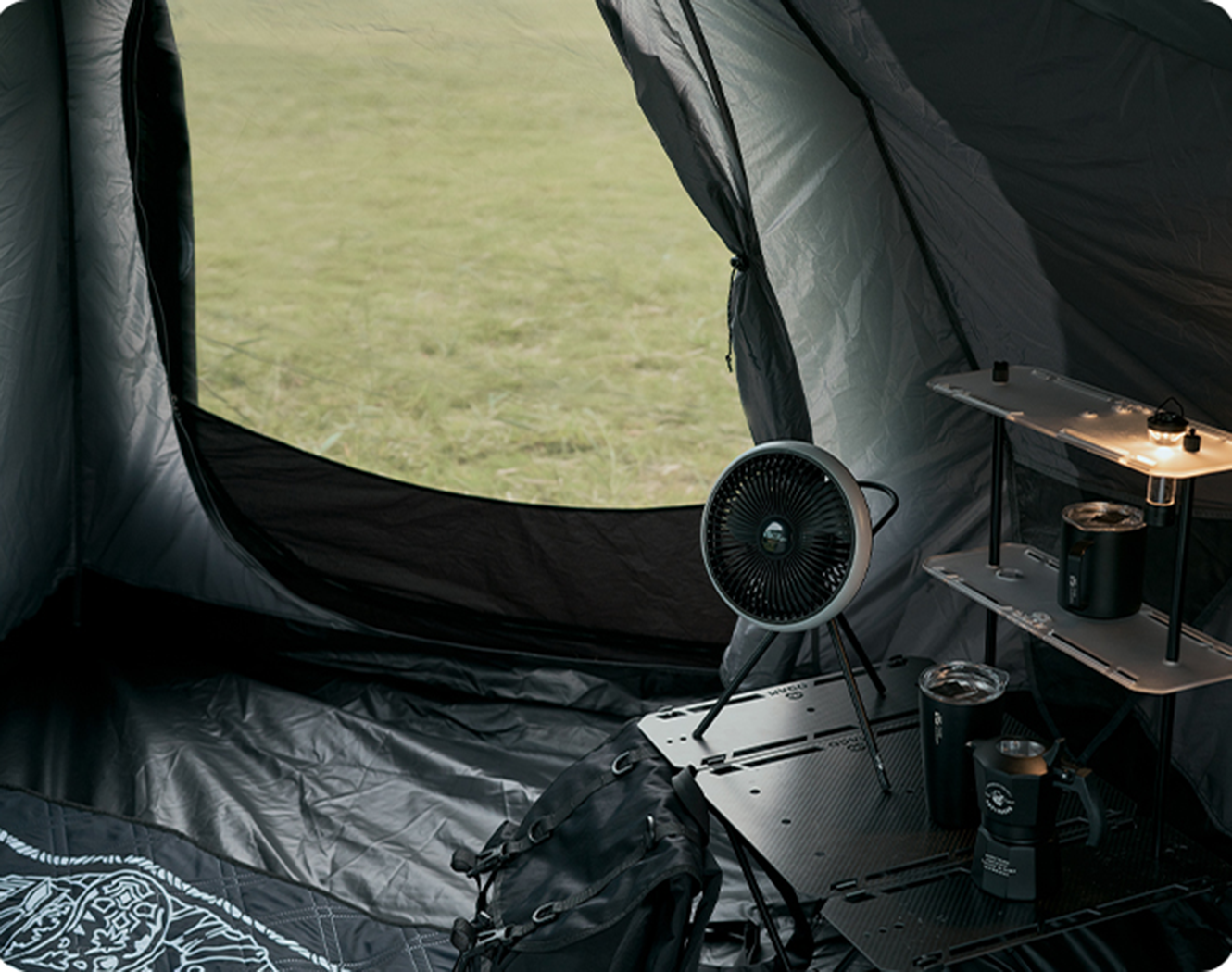 Mobi Garden Commander 185 3- 4 person - Black