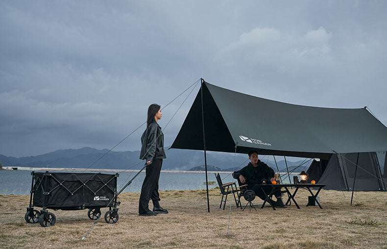 Mobi Garden 410 Black Coating Tarp - Black