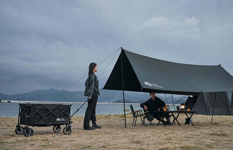 Mobi Garden 410 Black Coating Tarp - Black