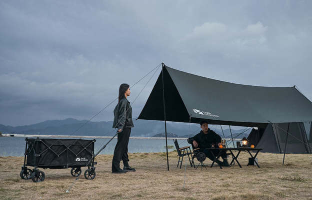 Mobi Garden 410 Black Coating Tarp - Black