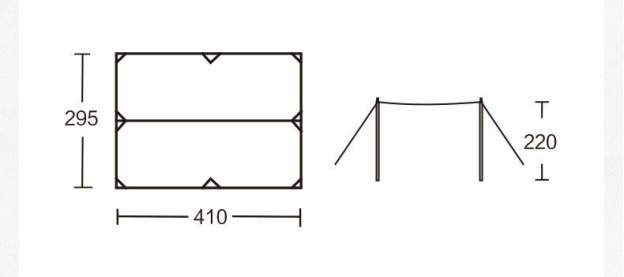 Mobi Garden 410 Black Coating Tarp - Black