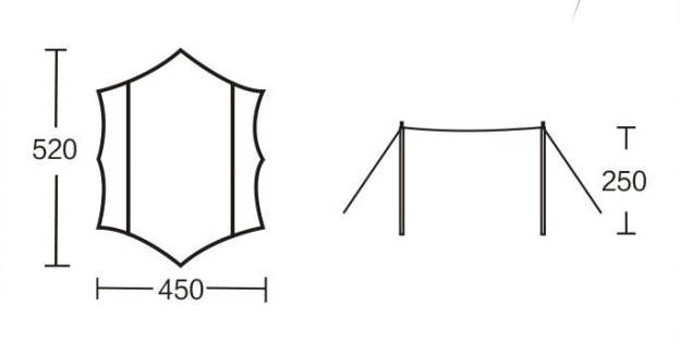 Mobi Garden 520 Black Coating Tarp - Black