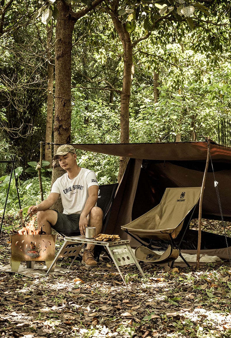 OneTigris Portable Camping Chair Large - Black-Goritta Works Sdn. Bhd. 202501017603 (1619017-X)