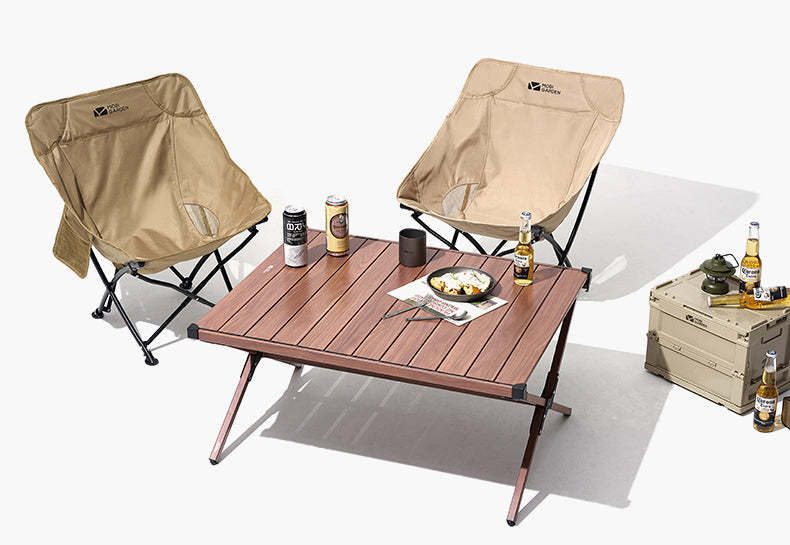 Mobi Garden Shan Ze Aluminum Omelet Table Wide - Wood-Goritta Works Sdn. Bhd. 202501017603 (1619017-X)