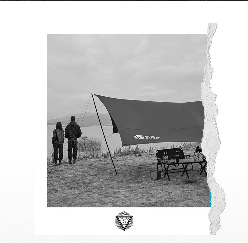 Mobi Garden 520 Black Coating Tarp - Black