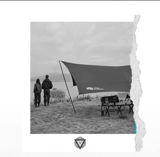 Mobi Garden 520 Black Coating Tarp - Black