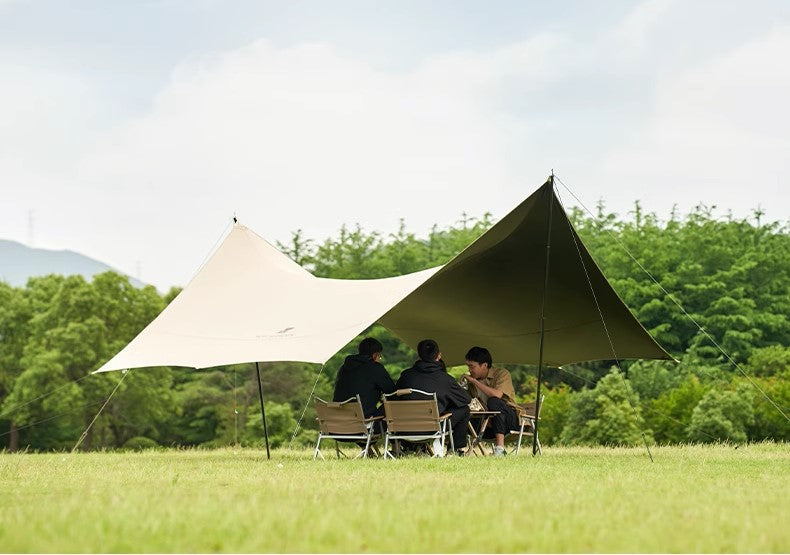 Mobi Garden Jun Ting 530 Black Coating 4-6 person Tarp - Sand