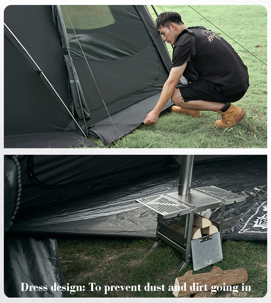 Mobi Garden Commander 185 3- 4 person - Black