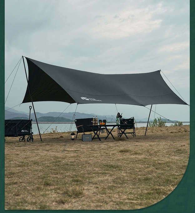 Mobi Garden 520 Black Coating Tarp - Black